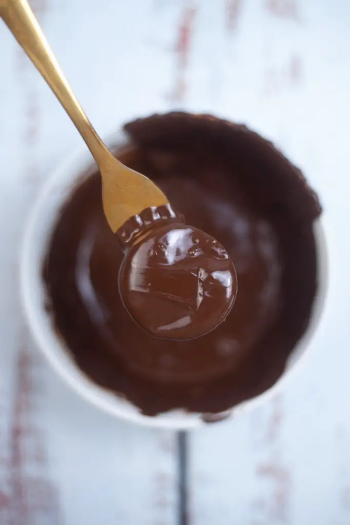 Copycat Girl Scout Thin Mints dipped in chocolate sauce