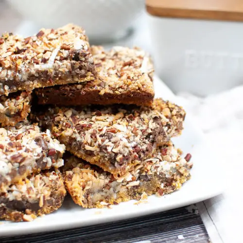 Magic Cookie Bars on a plate