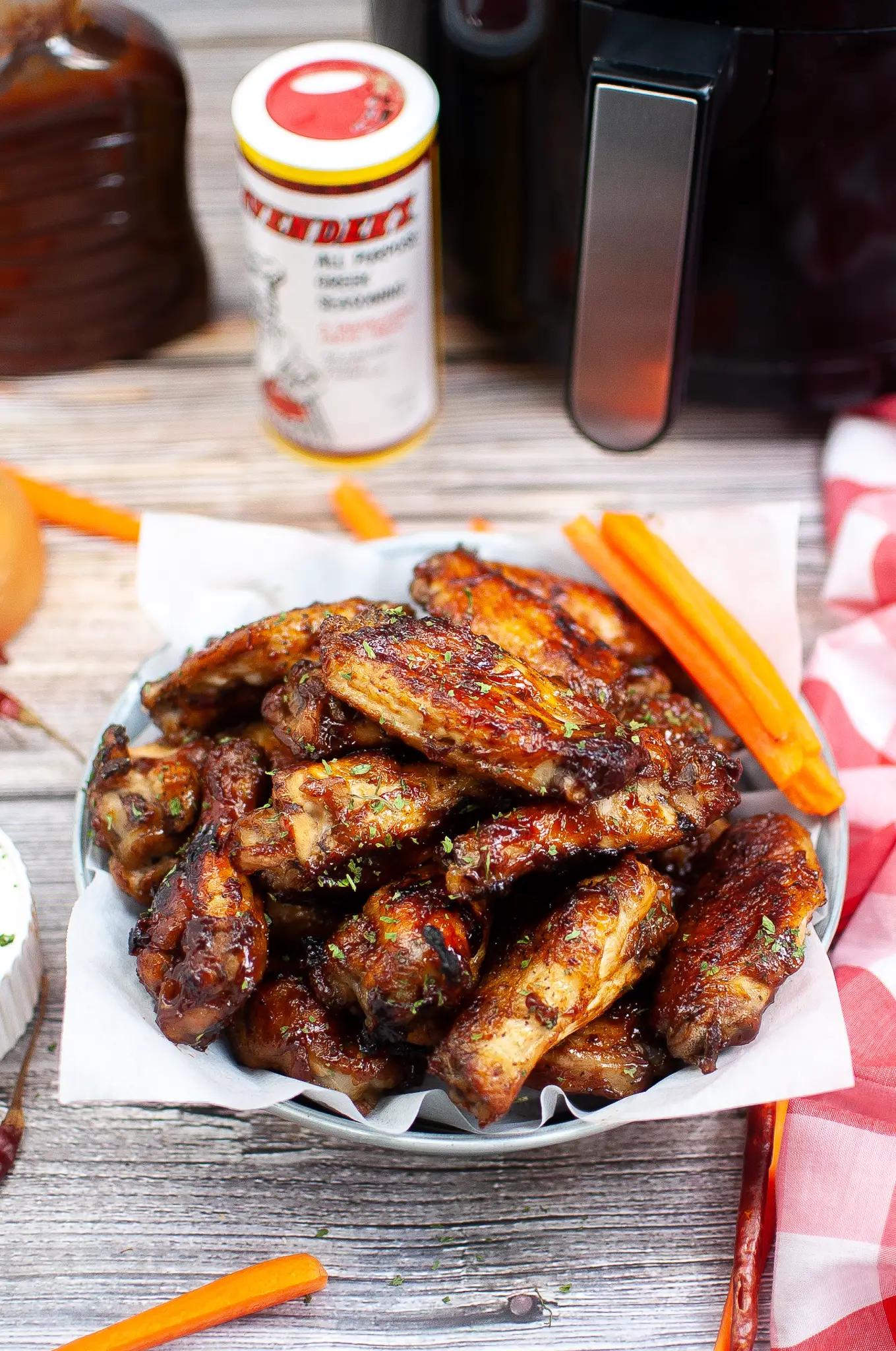 BBQ Chicken Wings in a bowl.