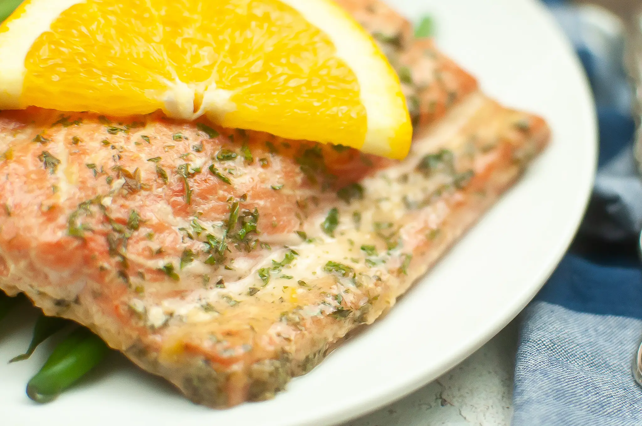 Air Fryer Salmon with Orange Glaze